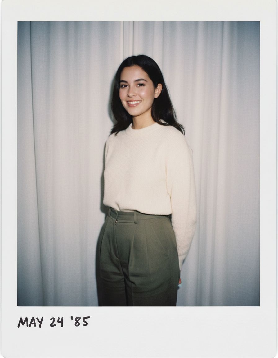 AI Polaroid Photo - Female portrait